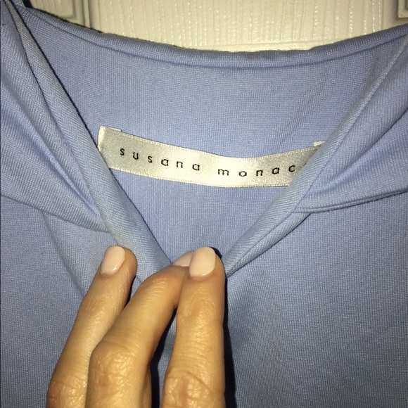 Susana Monoco Blue Flutter Flared Dress - NWOT - Picture 3 of 3